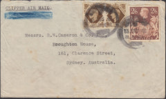 126977 1941 ENVELOPE HOLMWOOD, SURREY TO AUSTRALIA WITH KGVI 2/6 BROWN (SG476).