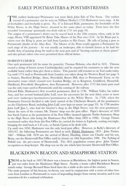 127012 'THE POST OF HASLEMERE' BY PETER MOOREY.