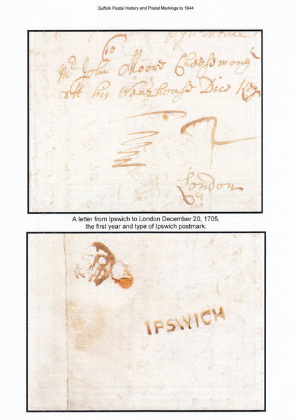 127049 'SUFFOLK POSTAL HISTORY AND POSTAL MARKINGS 1844' BY TOM SLEMONS.