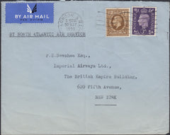 127062 1939 AIR MAIL LONDON TO NEW YORK.