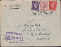 127233 1940 MAIL FPO 123 IN PALESTINE TO CHESHIRE.
