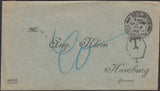 127246 1905 UNPAID MAIL BRIDLINGTON TO HAMBURG WITH 'BRIDLINGTON/STATION.OFFICE' DATE STAMP.