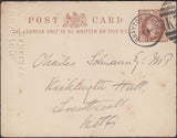 127251 1895 QV ½D BROWN POST CARD TO SOUTHWELL WITH 'BRAYTON.STATION/K38' DUPLEX.