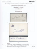 127303 'THE CHARTWELL COLLECTION OF KING EDWARD VIII, KING GEORGE VI AND QE2' SPINK AUCTION DECEMBER 2012.