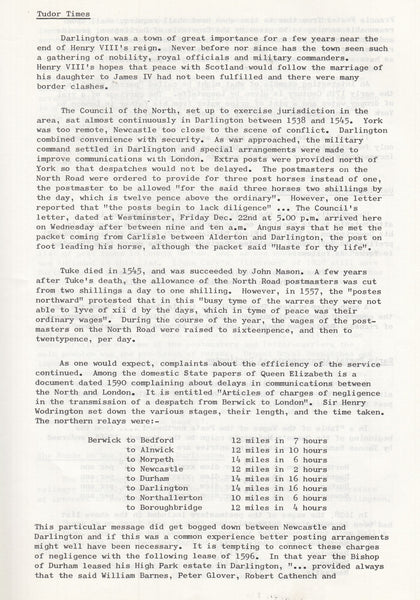 127313 'A POSTAL HISTORY OF DARLINGTON' BY JAMES COURTNEY.