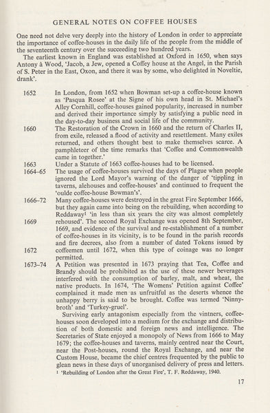 127320 'LONDON COFFEE HOUSES' BY BRYANT LILLYWHITE.