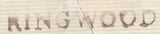 127366 1797 MAIL RINGWOOD, HANTS TO LONDON WITH 'RINGWOOD' HAND STAMP (HA1102).