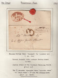 128091 COLLECTION OF LONDON 1809-1847 ONE PENNY POST/TWOPENNY POST HAND STAMPS (52 ITEMS).
