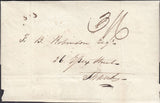 128107 1830 MAIL PARIS TO LONDON APPARENTLY SENT 'DIPLOMATIC POUCH MAIL' WITH 'S.S.' HAND STAMP.