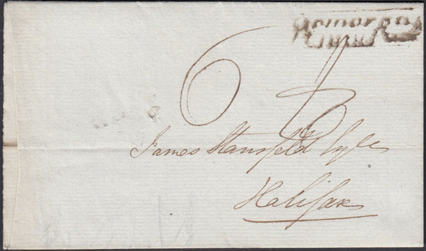 128171 1835-1839 COVERS WITH 'GOMERSAL/PENNY POST' HAND STAMPS (YK1048)(4).