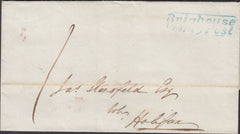 128172 1839 MAIL BRIGHOUSE TO HALIFAX WITH 'BRIGHOUSE/PENNY POST' HAND STAMP (YK585).