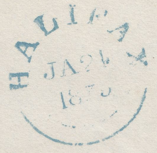128172 1839 MAIL BRIGHOUSE TO HALIFAX WITH 'BRIGHOUSE/PENNY POST' HAND STAMP (YK585).