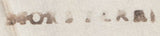 128201 1825 LETTER STOKE FERRY, NORFOLK TO NORWICH WITH 'STOKE FERRY' HAND STAMP (NK373).