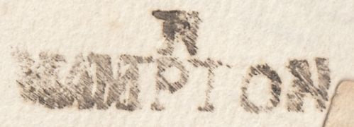 128280 CIRCA 1740 MAIL NORTHAMPTON TO LONDON WITH 'N/HAMPTON' HAND STAMP (NN119).