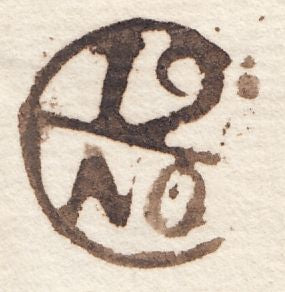 128280 CIRCA 1740 MAIL NORTHAMPTON TO LONDON WITH 'N/HAMPTON' HAND STAMP (NN119).