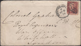 128311 1874-1880 'SOUTHAMPTON/723' DUPLEXES ON COVER X 4.