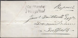 128323 1843 MAIL SOUTHWOLD, SUFFOLK TO SAXMUNDHAM WITH 'SOUTHWOLD/PENNY POST' HAND STAMP (SK311).