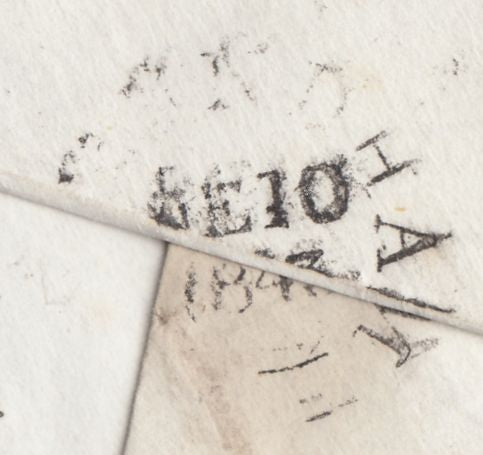 128323 1843 MAIL SOUTHWOLD, SUFFOLK TO SAXMUNDHAM WITH 'SOUTHWOLD/PENNY POST' HAND STAMP (SK311).