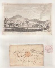 128336 1833 MAIL SHRIVENHAM, OXON TO DURHAM WITH 'FARINGDON/PENNY POST' HAND STAMP (BR130).