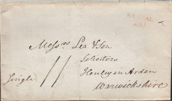 128374 1817-1825 'KENDAL/261' MILEAGE MARKS (WE191/193) (THREE COVERS).