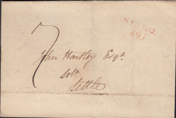 128374 1817-1825 'KENDAL/261' MILEAGE MARKS (WE191/193) (THREE COVERS).