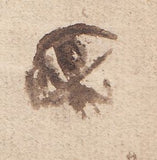 128392 1741 MAIL STAMFORD TO WESTMINSTER WITH UNRECORDED 'STAM/FORD' TWO LINE HAND STAMP.
