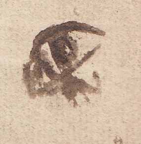 128392 1741 MAIL STAMFORD TO WESTMINSTER WITH UNRECORDED 'STAM/FORD' TWO LINE HAND STAMP.
