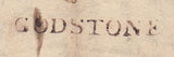 128395 1832 MAIL GODSTONE, SURREY TO CROYDON WITH 'GODSTONE' HAND STAMP (SY354).