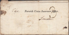 128508 1836 MAIL FROM PADDINGTON USED IN LONDON WITH 'PADDINGTON/MR' LONDON COUNTRY SORTING OFFICE DATE STAMP (L521).