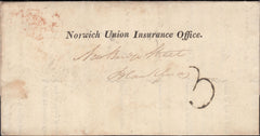 128510 1827 MAIL FROM PADDINGTON USED IN LONDON WITH 'PADDINGTON/EV' LONDON COUNTRY SORTING OFFICE DATE STAMP (L521).