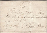 128517 1774 MAIL USED IN LONDON WITH TEMPLE OFFICE DOCKWRA TYPE 3a (L357(2).