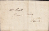 128518 1781 MAIL USED IN LONDON WITH TEMPLE OFFICE DOCKWRA TYPE 3c (L366).
