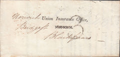 128535 1817 MAIL USED IN LONDON KENSINGTON TO BLACKFRIARS WITH 'KENSINGTON/EV' LONDON COUNTRY SORTING OFFICE DATE STAMP (L521).
