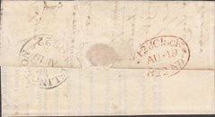 128538 1822 MAIL USED IN LONDON FROM ISLINGTON WITH 'ISLINGTON/MG' LONDON COUNTRY SORTING OFFICE DATE STAMP (L521).