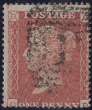 128568 1855 DIE 2 1D PL.6 MATCHED TRIO (SG21, SG26 AND SPEC C6) LETTERED CD.