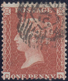 128568 1855 DIE 2 1D PL.6 MATCHED TRIO (SG21, SG26 AND SPEC C6) LETTERED CD.