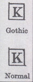 128594 1856 DIE 2 1D PL.29 (SG29)(KK) WITH GOTHIC K (SPEC C8j).