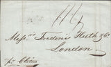 128611 1845 WRAPPER BUENOS AYRES TO LONDON WITH 'SHIP LETTER' HAND STAMP (L1234).