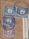 128620 1954-1960 POST MARKS/CHARGE MARKS OF DEVIZES (4 ITEMS).
