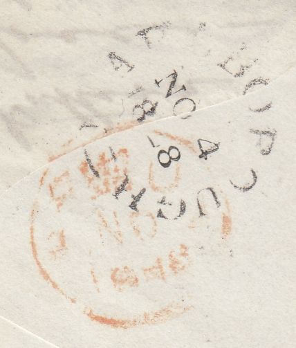 128673 1848 MAIL WITHAM, ESSEX TO GREAT MARLOW, BUCKS WITH 'MISSENT/TO MARLBORO' HAND STAMP (WL458).