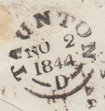 128690 MINEHEAD (SOMERSET) EARLIEST KNOWN USAGE '779' BARRED NUMERAL ON ENVELOPE MINEHEAD TO SOUTH MOLTON.