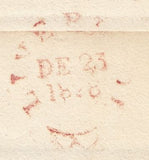 128711 1828 MAIL LIVERPOOL TO VICTUALLING OFFICE LONDON WITH INSPECTOR'S MARK.
