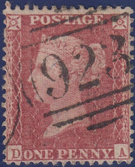 128768 1857 1D PL.36 (SG40)(DA) SHOWING ABSENCE OF A FLAW IN 'A SQUARE'.
