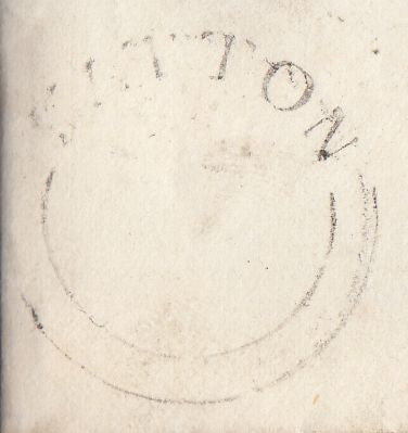 128793 1850 MAIL YATTON, SOMERSET TO ABERYSTWITH WITH 'YATTON' UDC (UNDER BRISTOL PENNY POST, BS295).