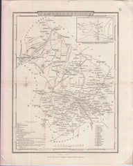 128891 1840 DUGDALES MAP OF CAMBRIDGESHIRE.
