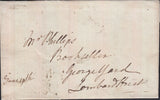 128943 1788 MAIL USED IN LONDON WITH WESTMINSTER OFFICE DOCKWRA TYPE 4a (L363a) AND 'SOLDEN' LONDON RECEIVERS HAND STAMP (L375).