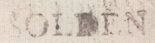 128943 1788 MAIL USED IN LONDON WITH WESTMINSTER OFFICE DOCKWRA TYPE 4a (L363a) AND 'SOLDEN' LONDON RECEIVERS HAND STAMP (L375).