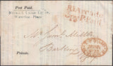 129002 1822-1826 RARE PRIVATE 'PAID' MARKS OF THE NORWICH UNION INSURANCE COMPANY.