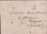 129051 1779 'PARTINGTON' LONDON GENERAL POST RECEIVER'S HAND STAMP OF RICHARD PARTINGTON OF HOLBORN ON LETTER LONDON TO BRIDGWATER, SOMERSET.