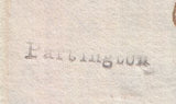 129052 1778 'PARTINGTON' LONDON GENERAL POST RECEIVER'S HAND STAMP OF RICHARD PARTINGTON OF HOLBORN ON LETTER LONDON TO BRIDGWATER, SOMERSET.